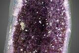 Breathtaking Dark Purple Amethyst Cathedral Geode (Pair) #227323-5